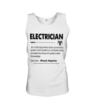 Electrician an individual who does precision guess Unisex Tank tile
