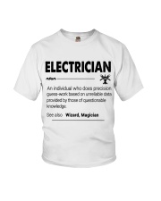 Electrician an individual who does precision guess Youth T-Shirt tile
