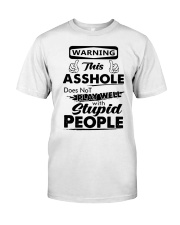 Warning this asshole does not play well Premium Fit Mens Tee tile