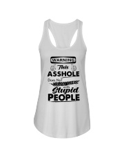 Warning this asshole does not play well Ladies Flowy Tank tile