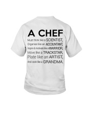 A chef must think like a scientist Youth T-Shirt tile