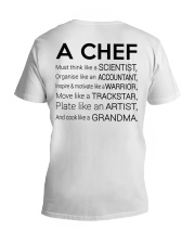A chef must think like a scientist V-Neck T-Shirt tile