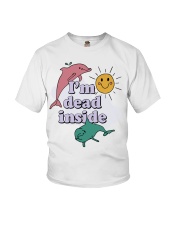 Dolphin I'm dead inside Youth T-Shirt tile