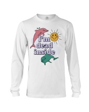 Dolphin I'm dead inside Long Sleeve Tee tile
