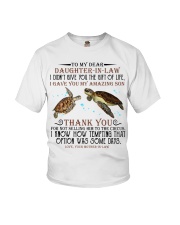 Turtle to my dear daughter in law Youth T-Shirt tile