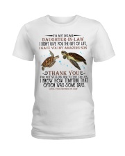 Turtle to my dear daughter in law Ladies T-Shirt tile