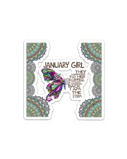 Butterfly january girl they whispered to her Sticker - Single (Horizontal) thumbnail