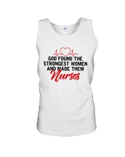 God Found The Strongest Women And Made Them Nurses Unisex Tank tile