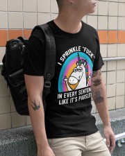Unicorn I sprinkle fuck in every sentence like Classic T-Shirt apparel-classic-tshirt-lifestyle-front-113