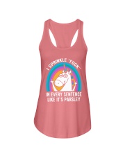 Unicorn I sprinkle fuck in every sentence like Ladies Flowy Tank tile