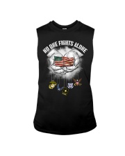 No one fights alone American flag Sleeveless Tee tile
