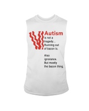 Autism is not a tragedy running out of bacon Sleeveless Tee tile