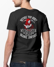 Before you hurt my daughter Classic T-Shirt lifestyle-mens-crewneck-back-5