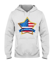 American Flag Star God bless America Hooded Sweatshirt tile