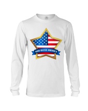 American Flag Star God bless America Long Sleeve Tee tile