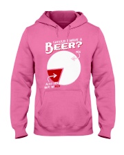 Should I have a beer yes also yes but in red Hooded Sweatshirt tile