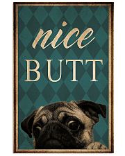 Pug nice butt poster 11x17 Poster front