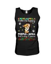 Chihuahuas make me happy people well that's why I Unisex Tank tile
