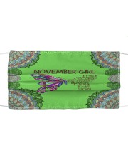 Butterfly november girl they whispered to her Cloth face mask front