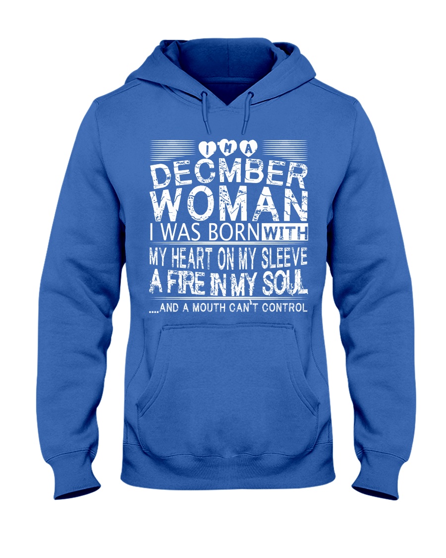 December Woman T Shirt Hooded Sweatshirt