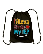 Alexa write my IEP Drawstring Bag tile