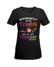 Teacher - We Teach together Ladies T-Shirt women-premium-crewneck-shirt-front