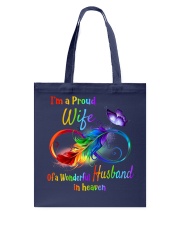 Im a proud wife of a wonderful husband in heaven Tote Bag tile