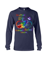 Im a proud wife of a wonderful husband in heaven Long Sleeve Tee tile