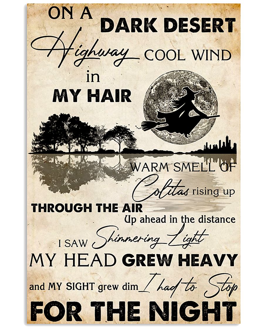 HIPPIE ON A DARK DESERT 11x17 Poster