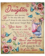 To my Daughter Quilt Fleece Blanket - 50" x 60" front