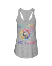 STAY OUT OF MY BUBBLE Ladies Flowy Tank thumbnail