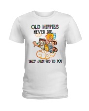 OLD HIPPIES NEVER DIE Ladies T-Shirt thumbnail