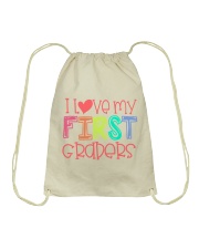 FIRST GRADERS - I LOVE YOU Drawstring Bag thumbnail