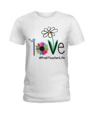PRE-K TEACHER LIFE Ladies T-Shirt front