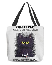 Might be crazy might just need carbs you'll never All-over Tote thumbnail