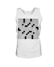 Stuffed shirt crossword clue Unisex Tank thumbnail