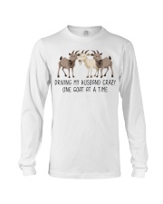 Driving my husband crazy one goat at a time shirt Long Sleeve Tee thumbnail