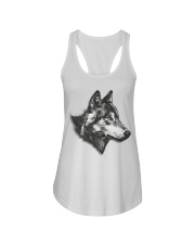 Grey Wolf Ladies Flowy Tank thumbnail