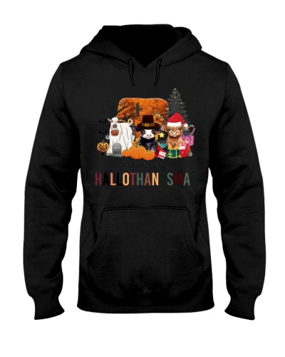 Cow Hallothanksmas Hooded Sweatshirt