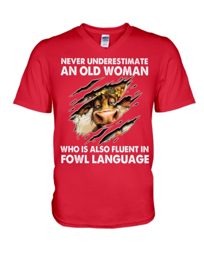 Cow Funny V-Neck T-Shirt