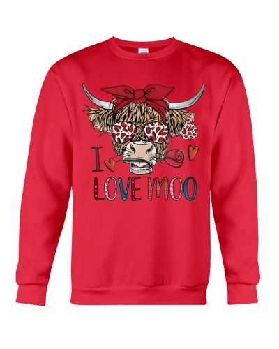 Cow Love - I Love Moo Crewneck Sweatshirt