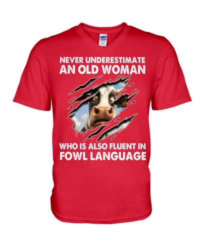 Cow Funny V-Neck T-Shirt