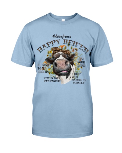 Advice From A Happy Heifer Premium Fit Mens Tee