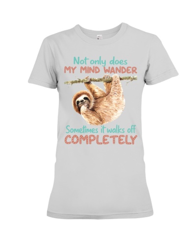 Sloth Funny Premium Fit Ladies Tee