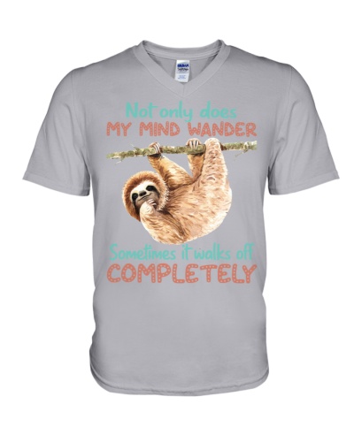 Sloth Funny V-Neck T-Shirt