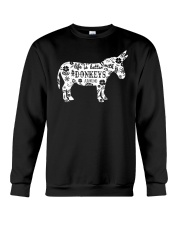 Life Is Better With Donkeys Crewneck Sweatshirt thumbnail