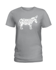 Life Is Better With Donkeys Ladies T-Shirt thumbnail