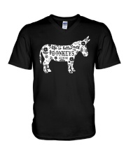 Life Is Better With Donkeys V-Neck T-Shirt thumbnail
