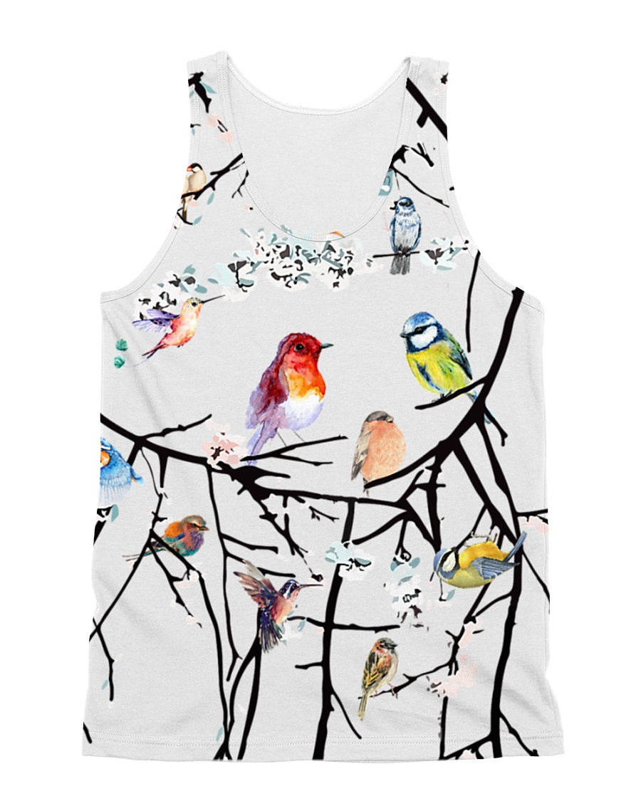 Birds Coloful Art All-over Unisex Tank