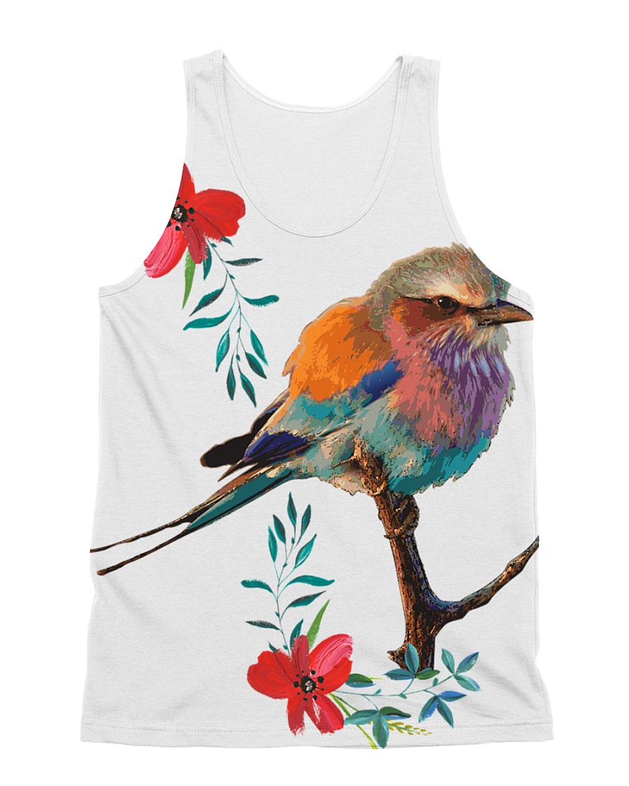 Bird And Flower Art Full 2018 All-over Unisex Tank